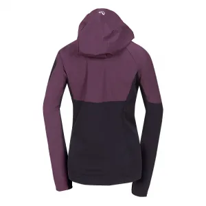 Dámska turistická softshellová bunda NORTHFINDER JANELL-810wineblack