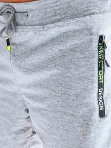 Kraťasy pre pánov na bežné nosenie sivé