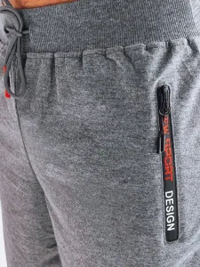 Kraťasy pre pánov na bežné nosenie tmavošedé