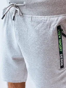 Módne pánske kraťasy sivé