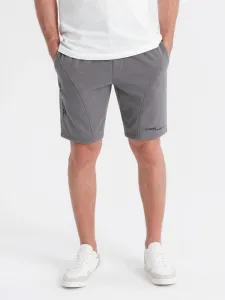 Športové kraťasy pre pánov šedé