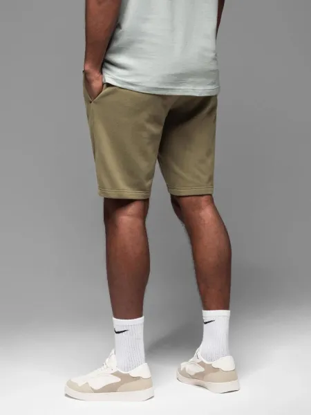 Športové kraťasy pre pánov olivové