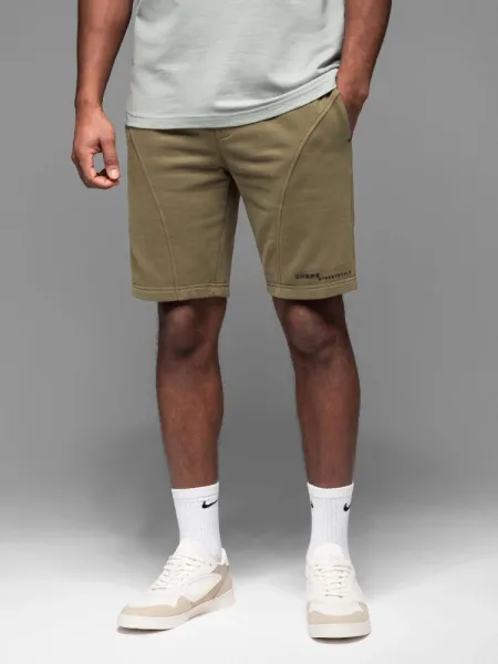 Športové kraťasy pre pánov olivové