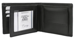 Štýlová pánska čierna peňaženka Rovicky