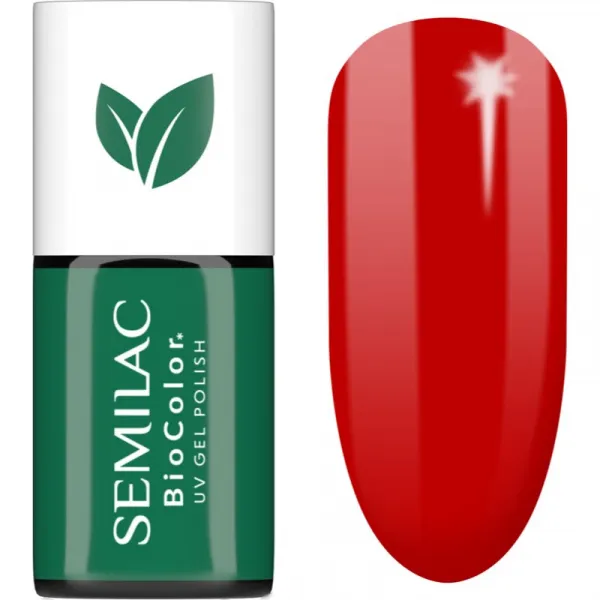Semilac UV Hybrid BioColor gélový lak na nechty s použitím UV/LED lampy odtieň 719 Red Cranberries 7 ml
