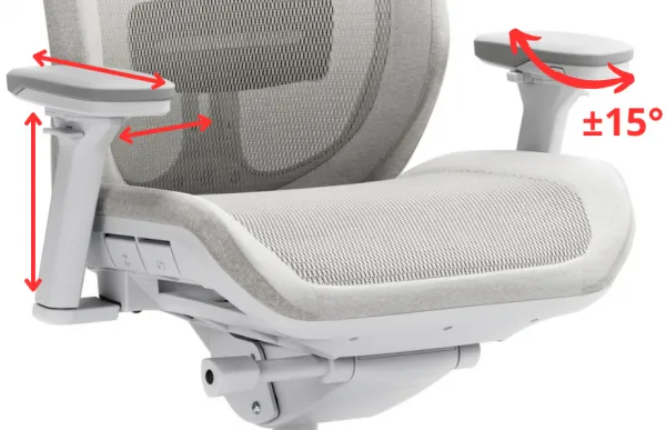 FRACTAL DESIGN Ergonomická kancelárska stolička REFINE Mesh svetlá