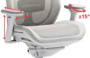FRACTAL DESIGN Ergonomická kancelárska stolička REFINE Mesh svetlá