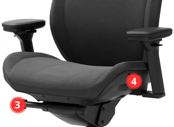 FRACTAL DESIGN Ergonomická kancelárska stolička REFINE látka čierna