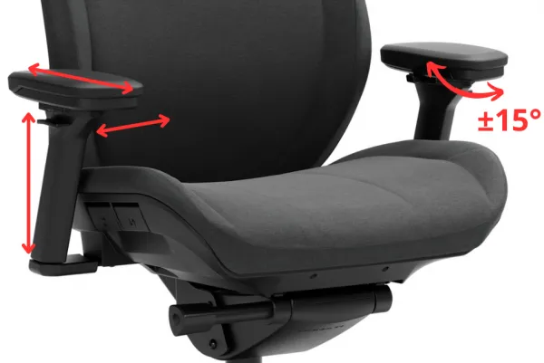 FRACTAL DESIGN Ergonomická kancelárska stolička REFINE látka čierna