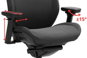 FRACTAL DESIGN Ergonomická kancelárska stolička REFINE látka čierna