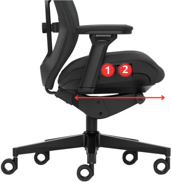 FRACTAL DESIGN Ergonomická kancelárska stolička REFINE látka čierna