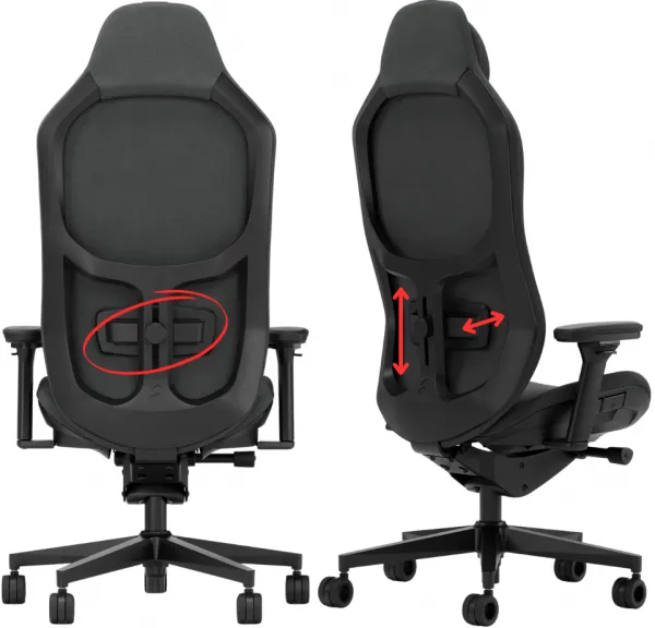 FRACTAL DESIGN Ergonomická kancelárska stolička REFINE látka čierna