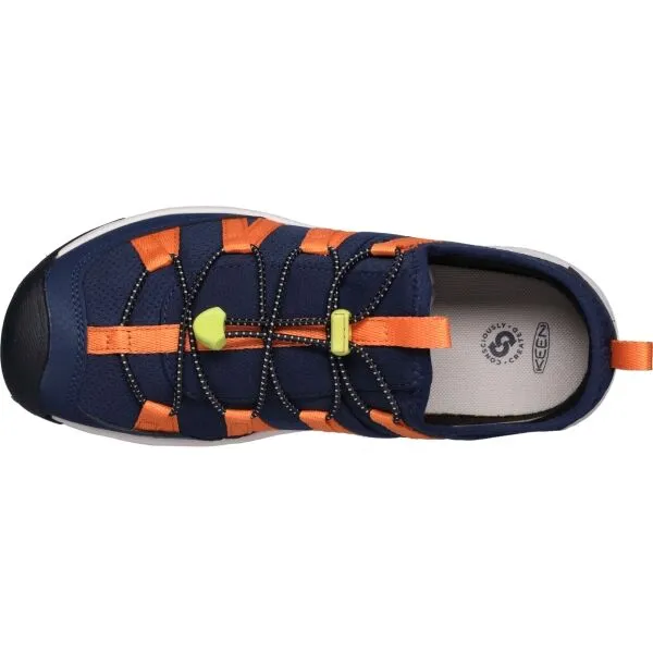Keen MOTOZOA SNEAKER YOUTH Detská turistická obuv, modrá, veľkosť 37