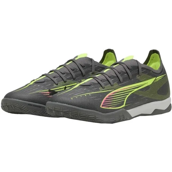 Puma ULTRA 5 MATCH IT Pánska halová obuv, tmavo sivá, veľkosť 41