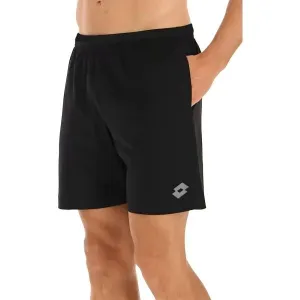 Lotto RUNNING SHORTS Pánske krátke nohavice na behanie, čierna, veľkosť