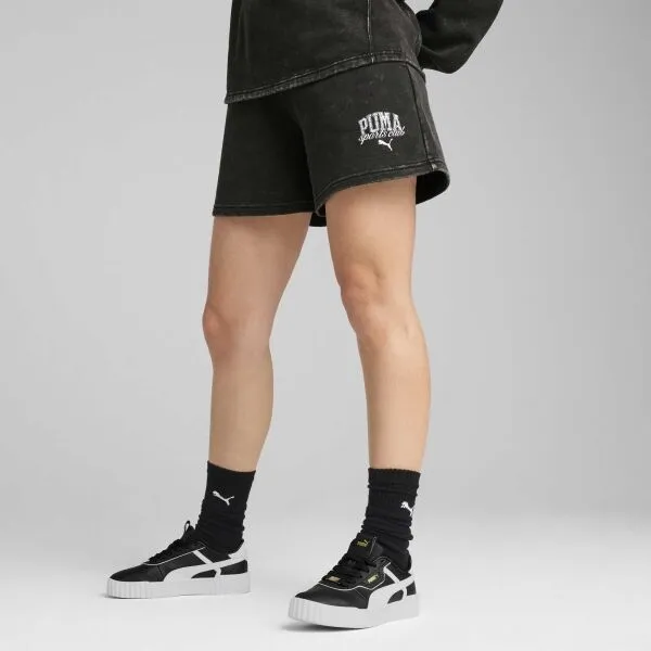 Puma CLASS WASHED SHORTS 5 Dámske šortky, čierna, veľkosť