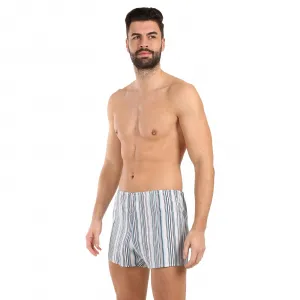 Klasické pánske trenky Foltýn svetlé prúžky (K59) M, trenírky