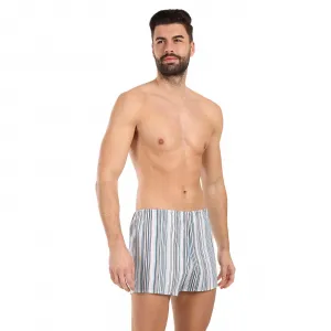 Klasické pánske trenky Foltýn svetlé prúžky (K59) M, trenírky