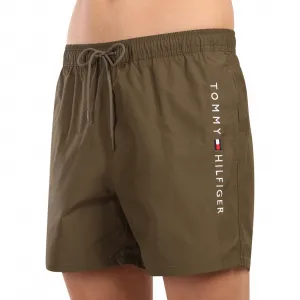 Pánske plavky Tommy Hilfiger zelené (UM0UM03258 RBN) M