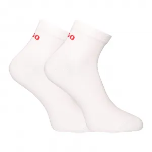 2PACK ponožky HUGO členkové biele (50516396 100) M