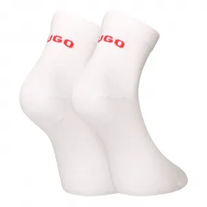 2PACK ponožky HUGO členkové biele (50516396 100) M