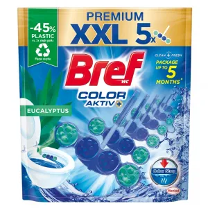 BREF Color Aktív Tuhý WC blok Eucalyptus 5 x 50 g