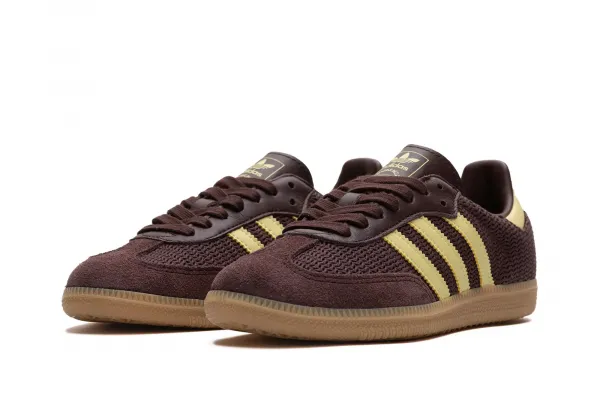 adidas Samba OG W "Shadow Brown Powder Yellow" (JR8167)