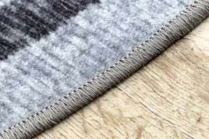 Koberec MIRO 51231.806 línie, sivý / čierny kruh
