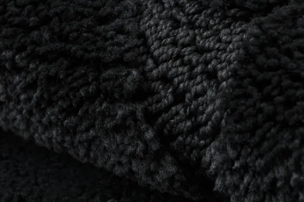 Kúpeľňový koberček SUPREME STONES kamienky, čierny kruh
