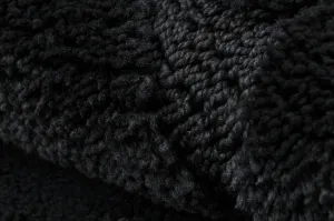 Kúpeľňový koberček SUPREME STONES kamienky, čierny kruh