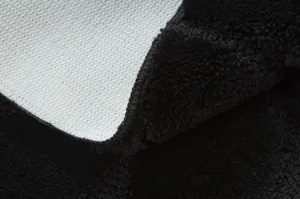 Kúpeľňový koberček SUPREME STONES kamienky, čierny kruh