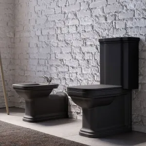 KERASAN - WALDORF nádržka k WC kombi, čierna mat 418131