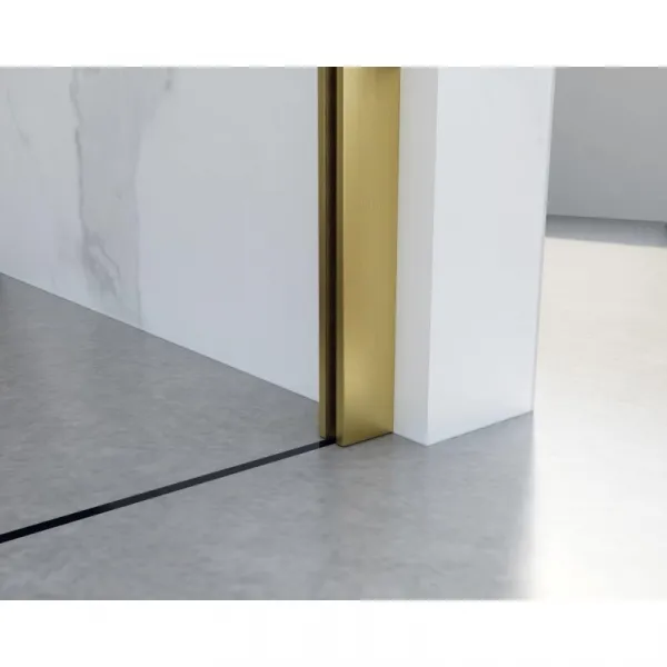 HOPA - Walk-in sprchovací kút LAGOS NEW - Farba rámu - Zlatá, Rozmer A - 80 cm BCLAGO80BGCN