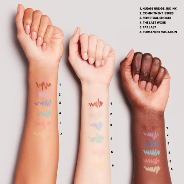 MAC Cosmetics Colour Excess Gel Pencil vodeodolná gélová ceruzka na oči odtieň Nudge Nudge, Ink Ink 0,35 g