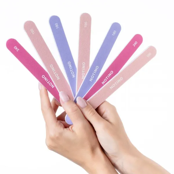 Notino Nail File Classic Set 100/180x5 180/240x5 sada pilníkov