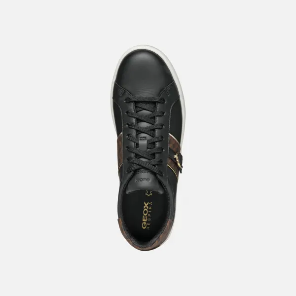 Black women's sneakers Geox Spherica Ecub-1 - Women's