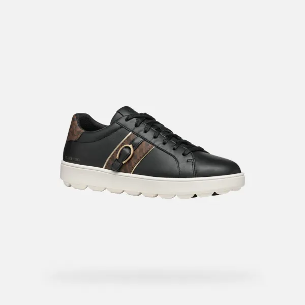 Black women's sneakers Geox Spherica Ecub-1 - Women's