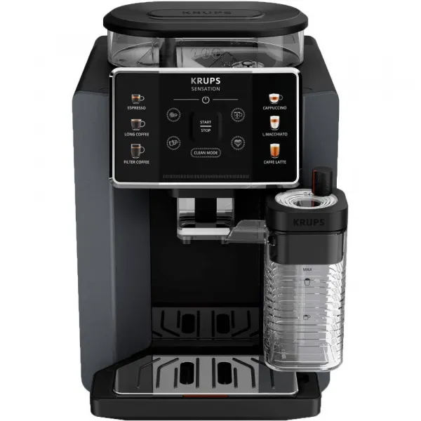 Automatický kávovar KRUPS Sensation Milk EA912B10 Sivý/Čierny