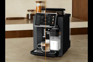 Automatický kávovar KRUPS Sensation Milk EA912B10 Sivý/Čierny