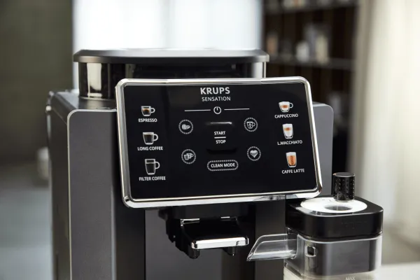 Automatický kávovar KRUPS Sensation Milk EA912B10 Sivý/Čierny