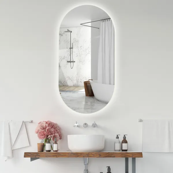 Tutumi Dotykové zrcadlo s LED osvětlením EGJ 50x90 cm