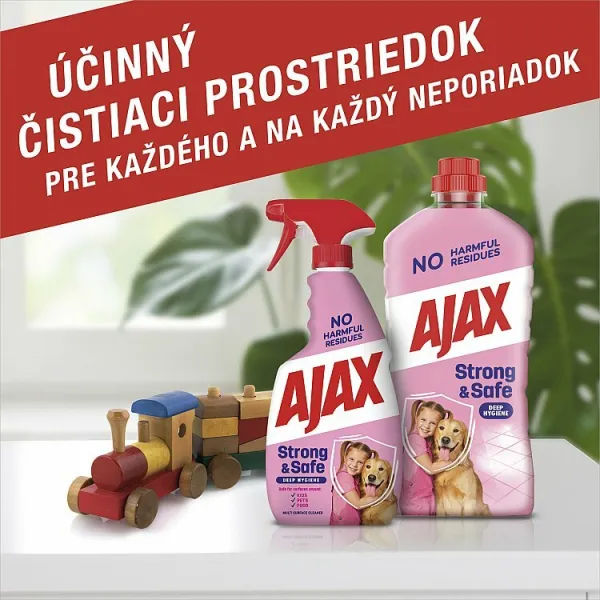 Ajax Strong & Safe viacúčelový čistiaci prostriedok v spreji 500 ml 1ks
