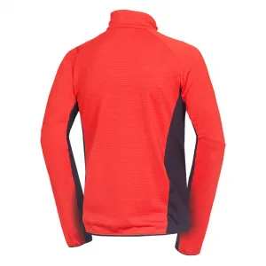 Pánska turistická mikina so zipsom NORTHFINDER PRIMO-361redblack