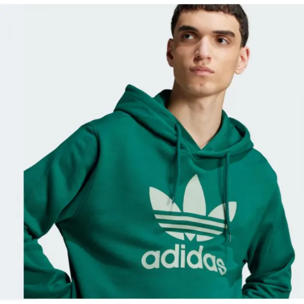 Pánska mikina s kapucňou ADIDAS ORIGINALS TREFOIL HOODY-CGREEN