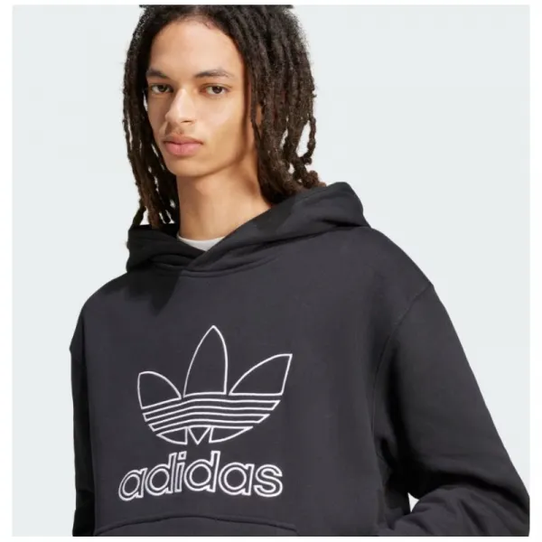 Pánska mikina s kapucňou ADIDAS ORIGINALS OUTL TREF HDY-BLACK