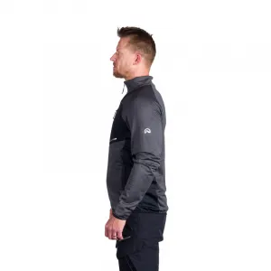 Pánska turistická mikina so zipsom NORTHFINDER PRIMO-270blackblack