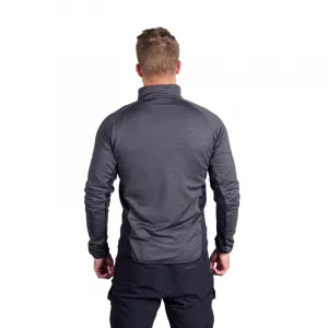 Pánska turistická mikina so zipsom NORTHFINDER PRIMO-270blackblack