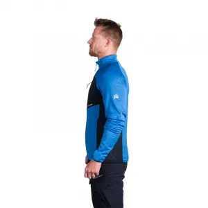 Pánska turistická mikina so zipsom NORTHFINDER PRIMO-282blueblack