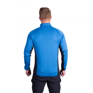 Pánska turistická mikina so zipsom NORTHFINDER PRIMO-282blueblack