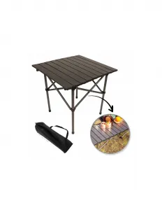 Skladací stôl SC10BR 53x51 cm na turistiku alebo catering v hnedej farbe